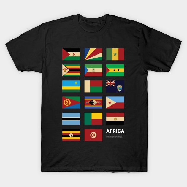 Africa Country Flags Set T-Shirt by KewaleeTee